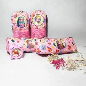 Velvet Islamic Girls Pencil Case – Soft, Stylish & Perfect for School Essentials