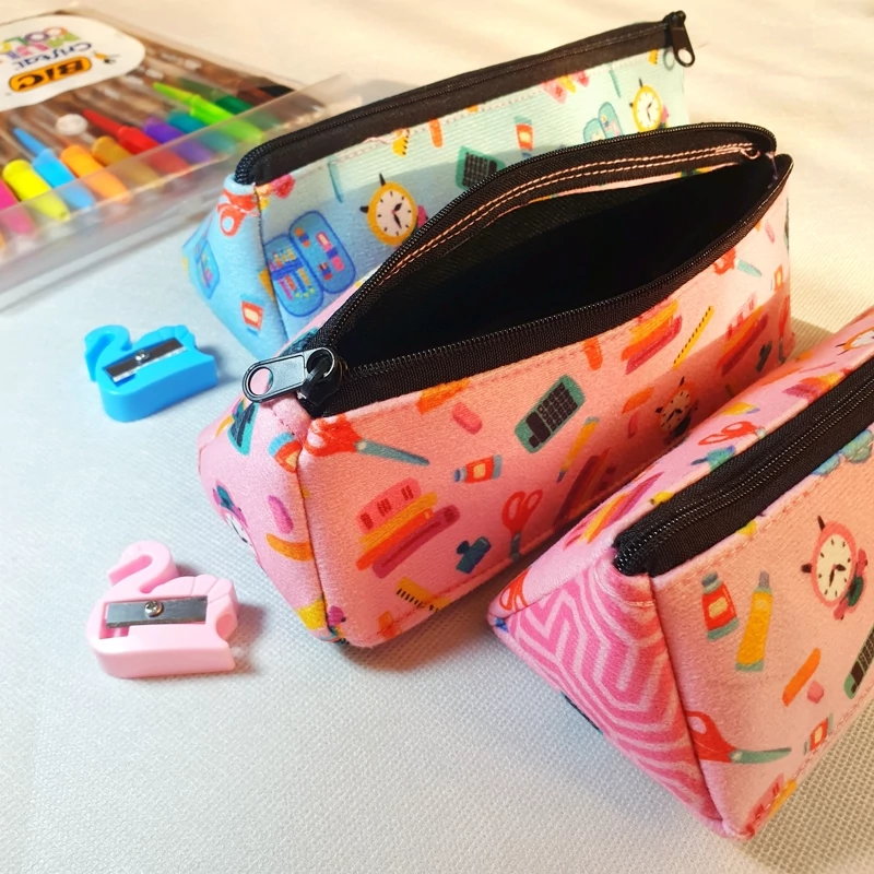 Velvet Islamic Girls Pencil Case – Soft, Stylish & Perfect for School Essentials