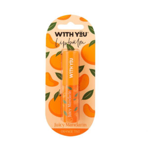 WITH YOU Halal Lip Balm – Mandarin Flavor, Refreshing & Moisturizing Care