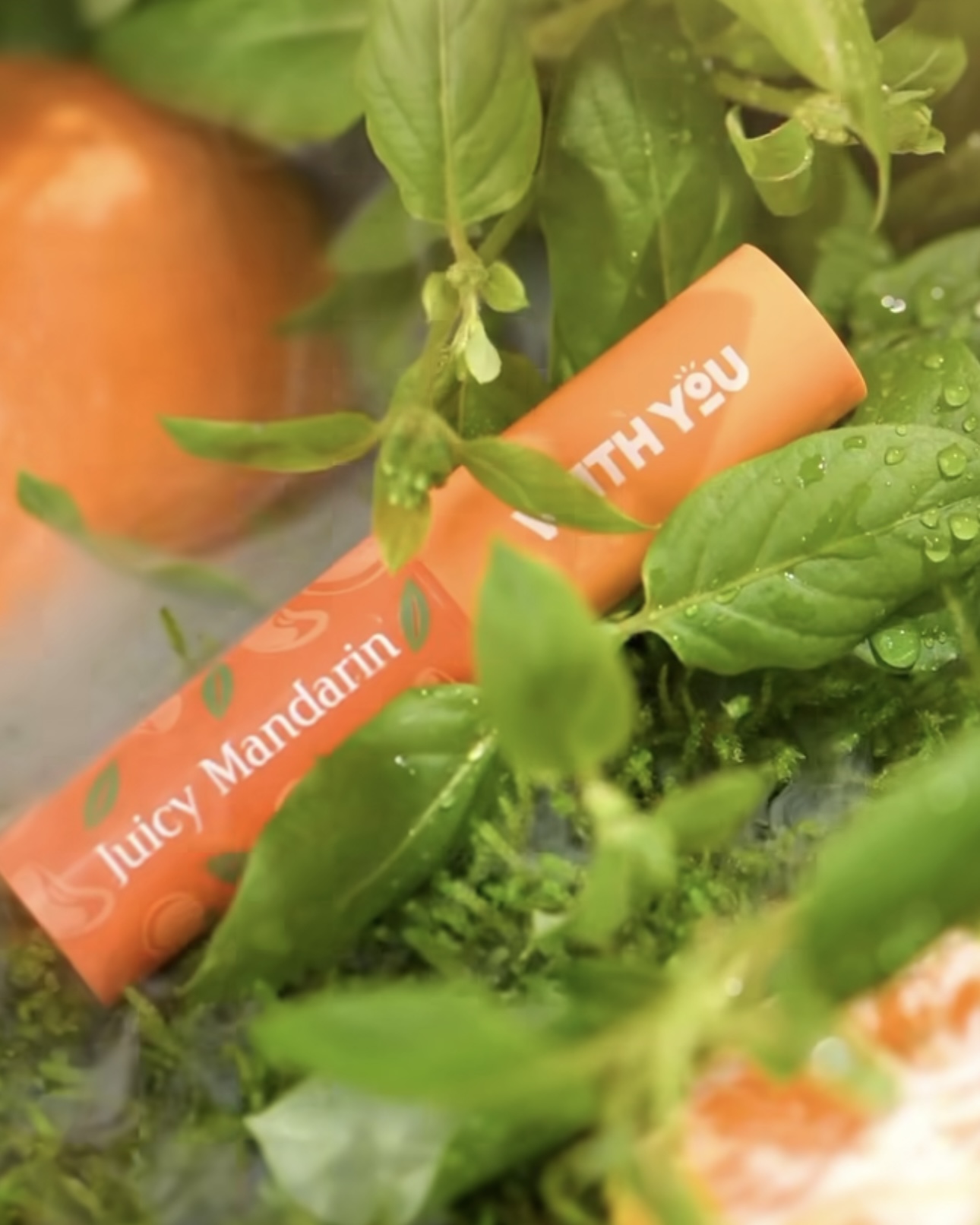 WITH YOU Halal Lip Balm – Mandarin Flavor, Refreshing & Moisturizing Care