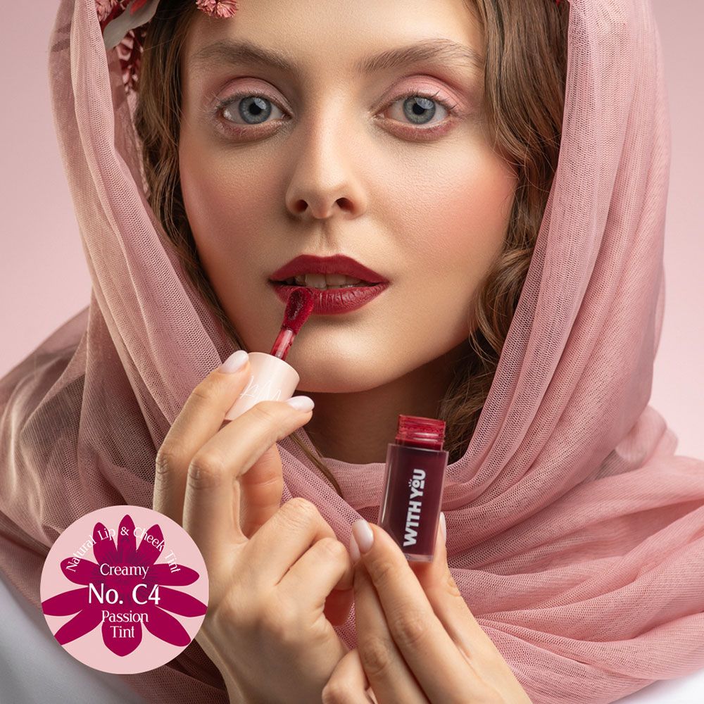 WITH YOU Passion Lip Tint – Shade C4, Bold Color for Lips & Cheeks