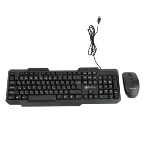Wired Keyboard & Wireless Mouse Set with English & Persian Keys – ProOne PMK15