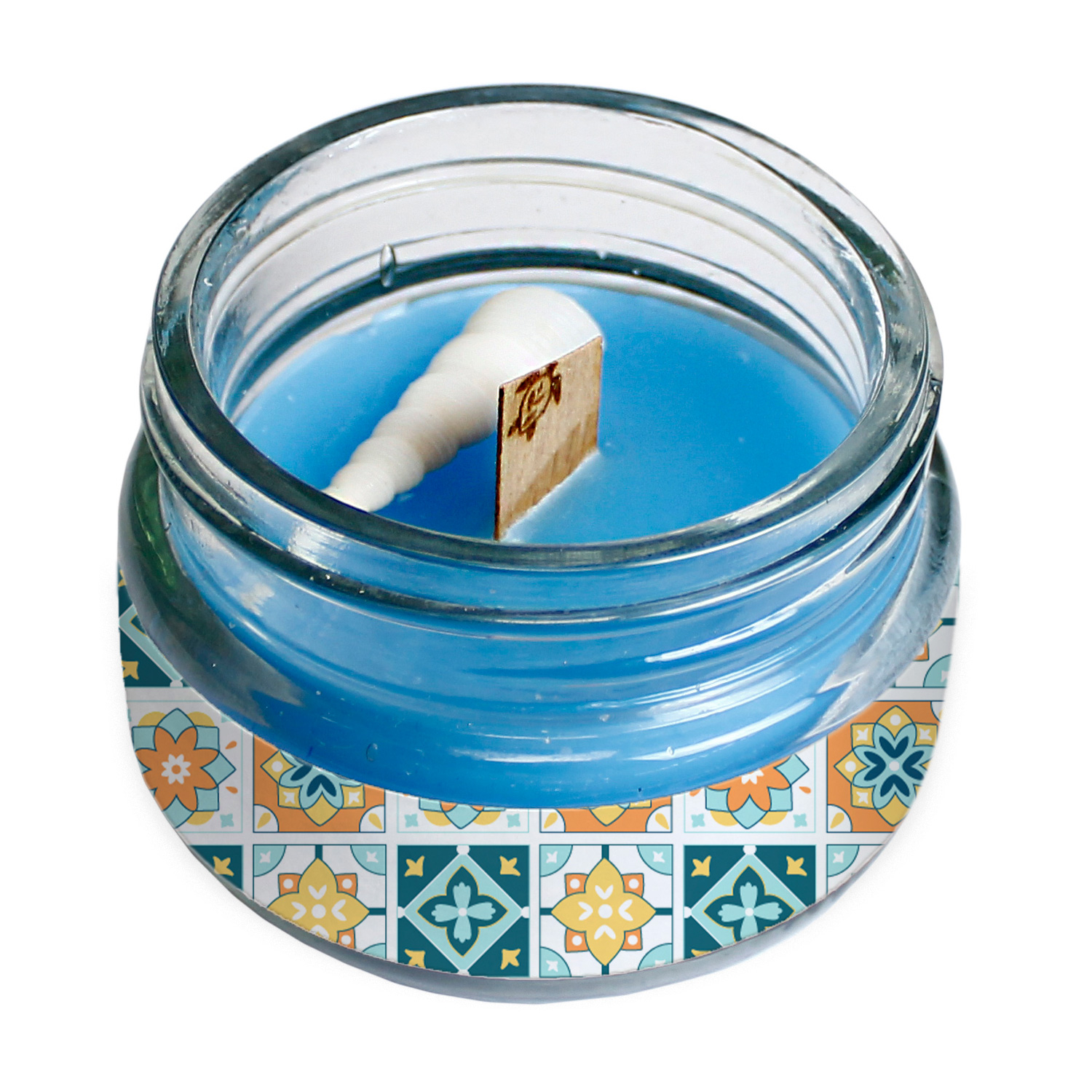 Main image of Wooden Wick Persian Scented Jar Candle with Traditional Design – A Beautiful Decorative Gift for Any Occasion