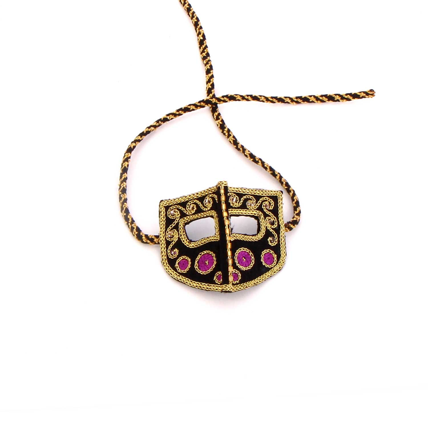 Main image of Handmade Battoulah Design Bracelet – Gulf Burqa Inspired Embroidered – Persian Traditional Needlework – Jonoob Style