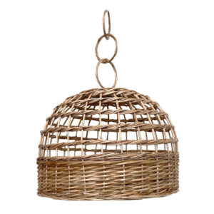 Handwoven Mervar Wicker Chandelier – Boho Mesh Pendant Light for Indoor & Outdoor Spaces