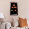 Thumbnail 2: Handcrafted Persian Copper Flower Wall Art - Luxury Metalwork Gift in Classic Wooden Frame