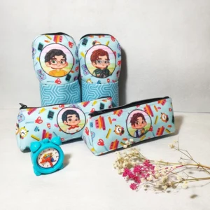 Velvet Boys’ Pencil Case – Soft, Durable, Spacious School Organizer with Trendy Boy-Themed Designs