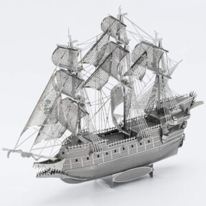 3D Metal Puzzle Construction Kit – The Flying Dutchman Sailing Ship Model (Build-It-Yourself Assembly Puzzle)