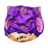 Dog Diaper – XS Size, Purple with Colorful Donut Design