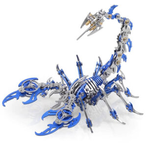 Durable 3D Colored Metal Puzzle Construction Kit – Scorpion Model (Build-It-Yourself Assembly Puzzle)