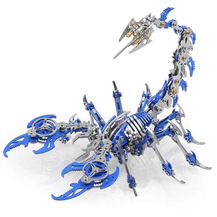 Durable 3D Colored Metal Puzzle Construction Kit – Scorpion Model (Build-It-Yourself Assembly Puzzle)