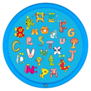 Inflatable Turtle‑Shaped Baby Aquarium Water Play Mat – Green Sea Turtle Cartoon Sensory Tummy Time Pad with Floating Shapes