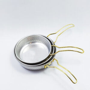 Two-Piece Hammered Aluminum Frying Pan Set – 18 & 26 cm, Single-Handle Non-Stick Cookware