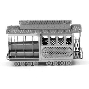 3D Metal Puzzle Construction Kit – Urban Tram Wagon Model (Build-It-Yourself Assembly Puzzle)
