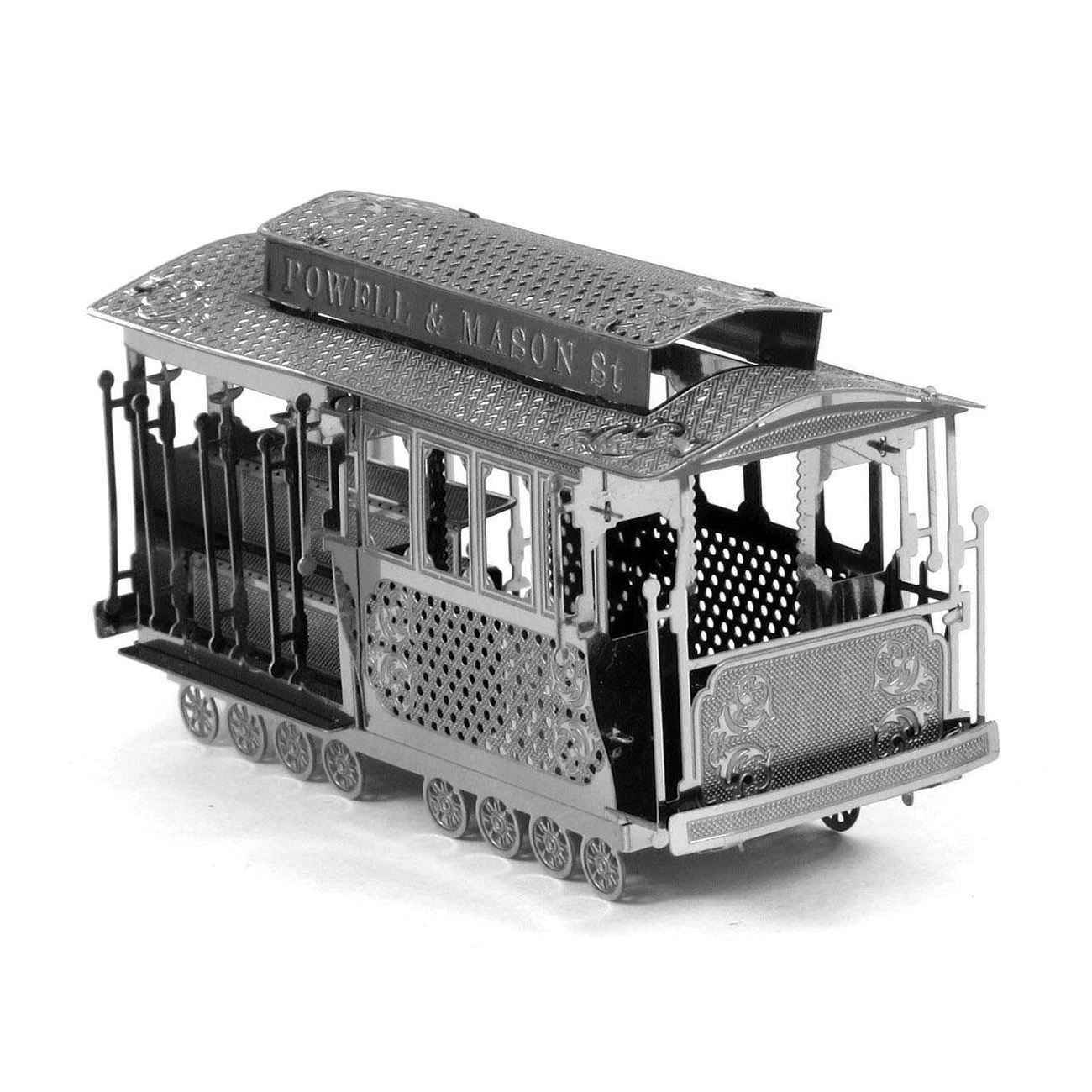 3D Metal Puzzle Construction Kit – Urban Tram Wagon Model (Build-It-Yourself Assembly Puzzle)