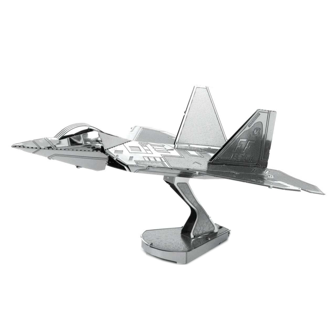 3D Metal Puzzle Construction Kit – F22 Fighter Jet Model (Build-It-Yourself Assembly Puzzle)