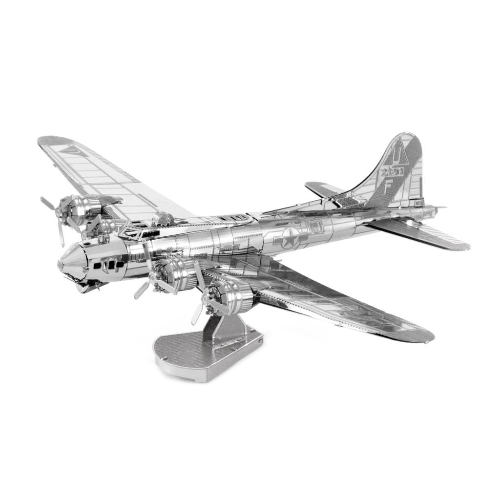 3D Metal Puzzle Construction Kit – Aircraft B-17 Model (Build-It-Yourself Assembly Puzzle)