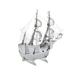 3D Metal Puzzle Construction Kit – Sailing Ship Model (Build-It-Yourself Assembly Puzzle)