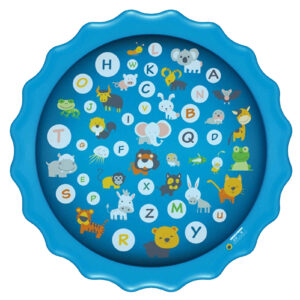 Inflatable Dinosaur & Jungle Animals Splash Pad – Outdoor Sprinkler Water Mat – Fun Fountain Play Pad for Kids