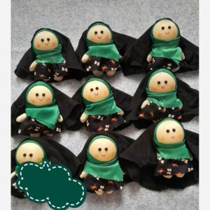10-Piece Pack of Modest Cloth Dolls with Chador – Hijabi Figures for Arba’in Moakab Gifts & Religious Keepsake