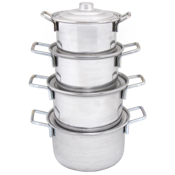 8‑Piece-Aluminum-Stock-Pot-Set-–-Classic-Cookware-with-Metal-Side-Handles-1