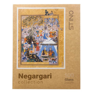 500-Piece Jigsaw Puzzle – Persian Miniature (Negargari) Design – Hard Plastic Material