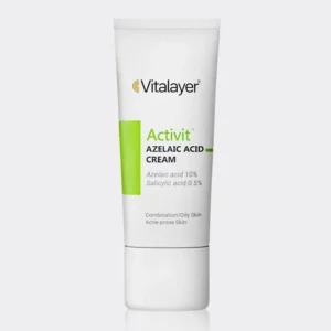 Vitalayer Activevit Azelaic Acid Cream 10% — 30ml — Anti-Acne, Gentle Exfoliation & Skin Brightening (x2)