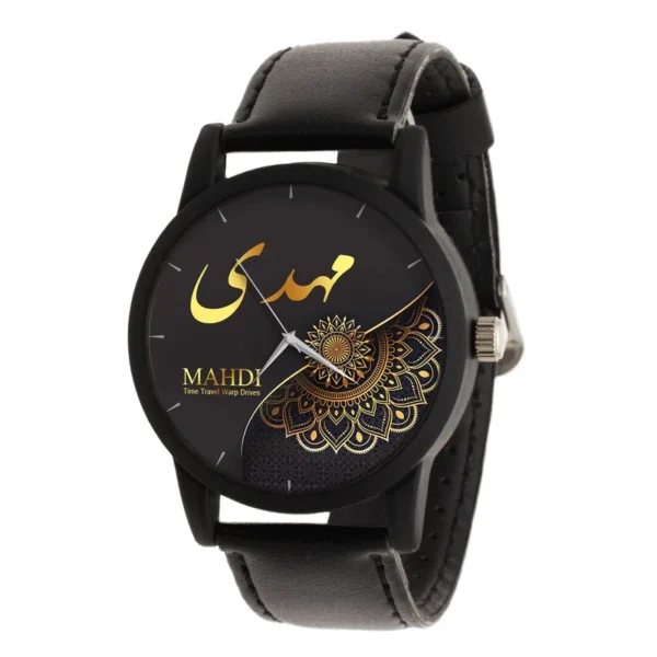 Analog Watch Mahdi – Functional Black Dial Watch for Daily Life and Street Style