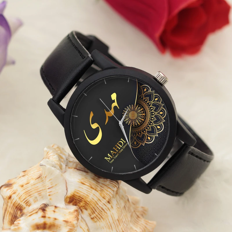 Analog Watch Mahdi – Functional Black Dial Watch for Daily Life and Street Style