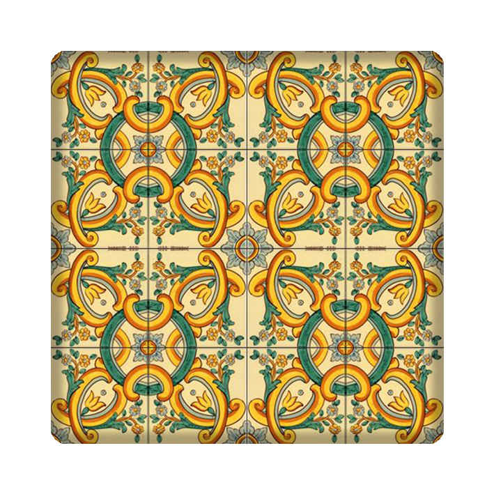 Handcrafted Decorative Ceramic Ancient Persian Tile – Timeless Elegance and Vibrant Colors (x5)