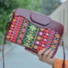 Balochi Embroidery Persian Leather Shoulder Bag – Unique Cultural Patterns for Festive Occasions