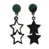 Black-Plexiglass-Star-Earrings-–-Asymmetric-Hollow-Solid-Double‑Star-Design-1