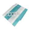Thumbnail 4: Blue Stripes Pattern Waterproof Shower Curtain for Bathtub & Shower