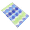 Thumbnail 3: Blue and Green Geometric Dot Pattern Shower Curtain