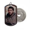 Thumbnail 4: Commemorative Dog Tag of Shahid Ebrahim Hadi with Steel Chain – Custom Back Engraving