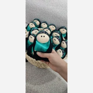 Aminia Little Islamic Hijab Doll with black Chador & Headband | 10‑Pack Set