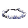 Double-Row-Beaded-Nearly‑Round-Purple-Sodalite-and-White-Cylindrical-Howlite-with-Striking-White‑Gray-Veins-Bracelet-with-Knot-Closure-–-Women-Handmade-Jewelry-1