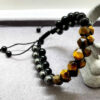 Double-Row-Mens-Bracelet-with-Faceted-Tigers-Eye-and-Round-Hematite-Beads-Adjustable-Knot-Closure-–-Brown-Yellow-Black-Natural-Stone-Jewelry-4