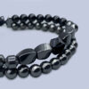 Elegant-Mens-Double-Row-Bracelet-with-Polished-Hematite-and-Cut-Black-Agate-Stones-–-Adjustable-Macrame-Closure-2