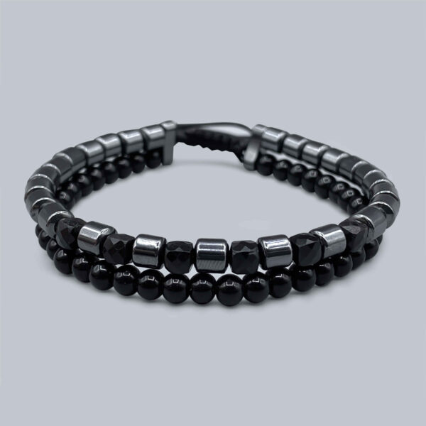 Elegant-Mens-Two-Layer-Bracelet-Featuring-Glossy-Hematite-Beads-and-Natural-Tourmaline-Stones-1