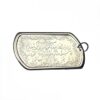 Thumbnail 6: Engraved Dog Tag with “Wa In Yakad” Verse and Islamic Motif Border on Stainless Steel Necklace