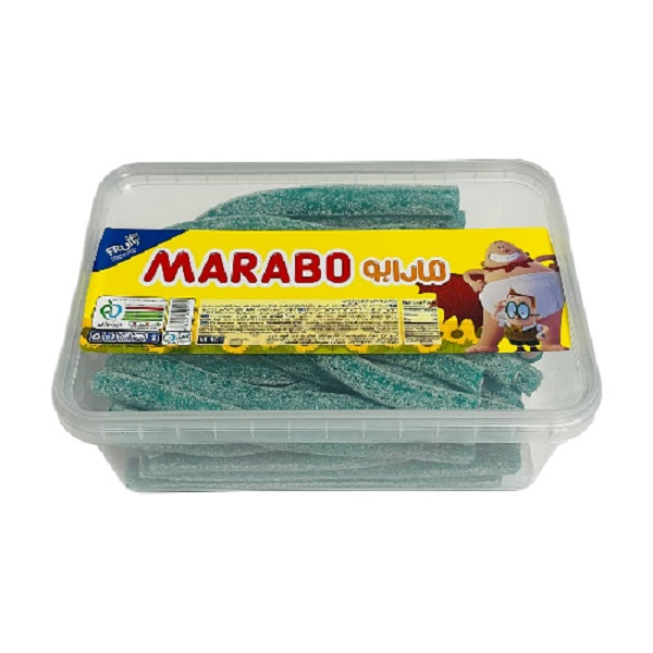 Halal-Gummy-Candy-–-Blueberry-Flavour-–-Sugar-Coated-Pencil-–-Marabo-900g-1