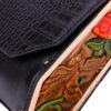 Hand-Painted-Embossed-Leather-Wooden-Handbag-with-Bird-Floral-Design-–-Black-Shoulder-Bag-for-Daily-Use-Gifting-3