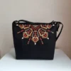 Hand-Painted Traditional Fabric Women's Shoulder Bag – Lightweight, Spacious, and Perfect for Daily Use