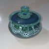 Handcrafted Blue Pottery Jar – Suitable for Sugar Cubes, Candies & Spices