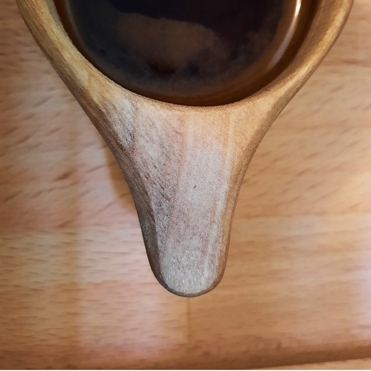 Handcrafted Wooden Kuksa Cup – Engraved with Persian Name “Roya” , A Warm Choice for Tea & Coffee Lovers