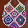 Handmade-Crochet-Floral-Granny-Square-Shoulder-Bag-–-Colorful-Motif-Design-with-Comfortable-Straps