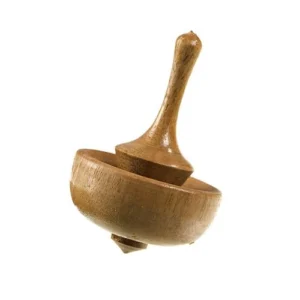 Handmade Traditional Persian Wooden Spinning Tops – Authentic Wooden Toys