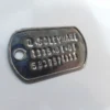 Thumbnail 3: Islamic Stainless Steel Military-Style Dog Tag Necklace with Custom Name and Birthdate Engraving