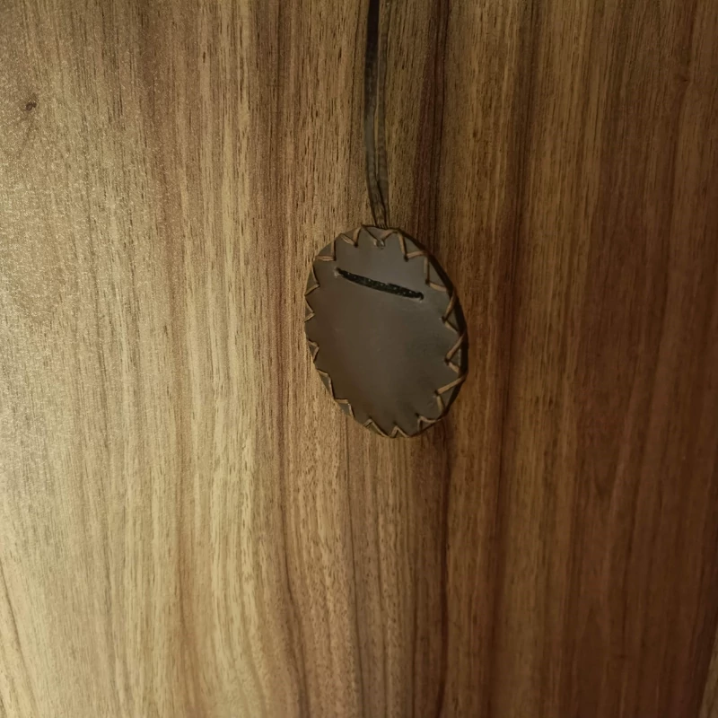 Leather Derafsh-e Kaviani Necklace – Perfect for Dua Paper & Daily Wear